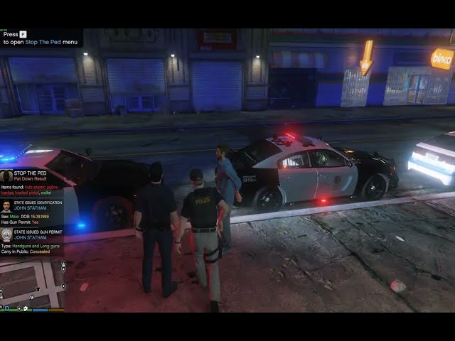 Grand Theft Auto V - LSPDFR - LAPD Patrol - Dodge Charger on Duty - 4K
