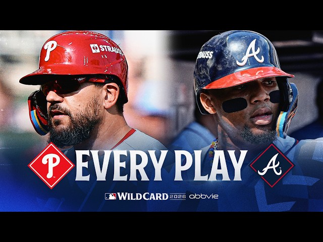 EVERY PLAY from Phillies vs. Braves NL Wild Card Series Game 2