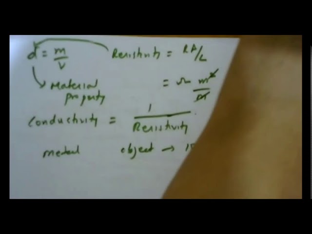 Resistance and Resistivity