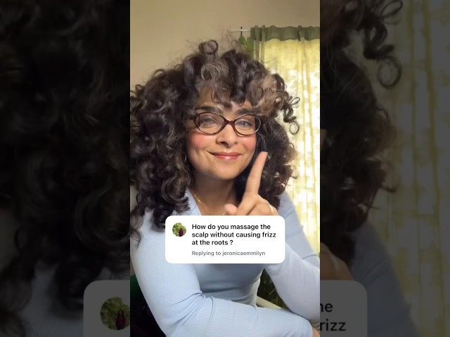 How to massage the scalp without causing frizz