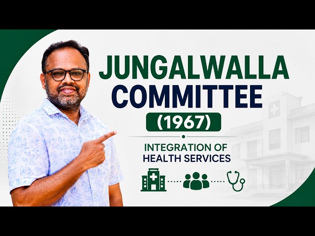 🏥 Jungalwalla Committee (1967) Explained | Integration of Health Services | Community Medicine 📚🇮🇳