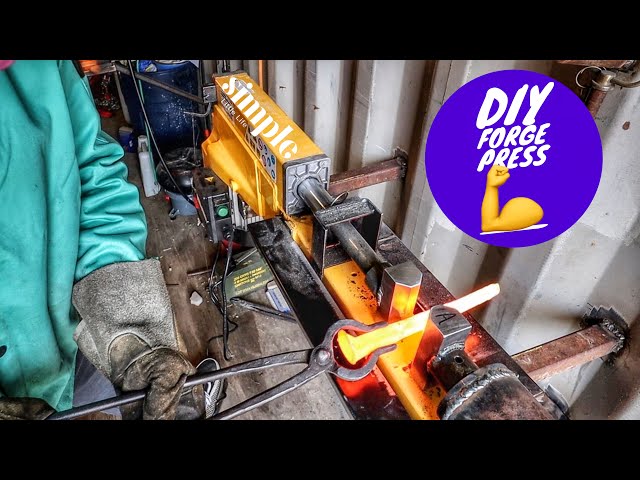 Making a log splitter forging press