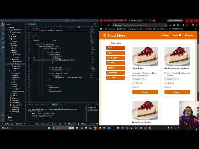 Evaluación 1 - Programación III | Food Store - TypeScript, Vite y localStorage | UTN