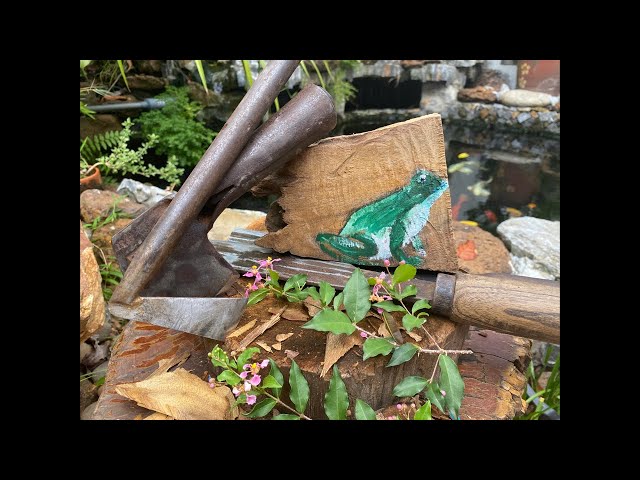 ASMR Wood Carving | Crafting a Fluid Contemporary Sculpture (No Talking)