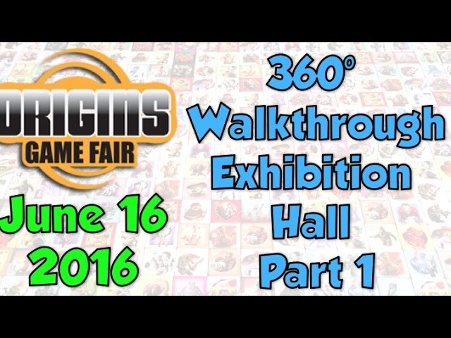 360 view of Origins 2016:  Exhibition Hall: Part 1