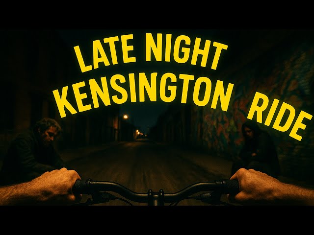 Late Night Kensington Bike Ride | 4K Urban Exploration in Philadelphia