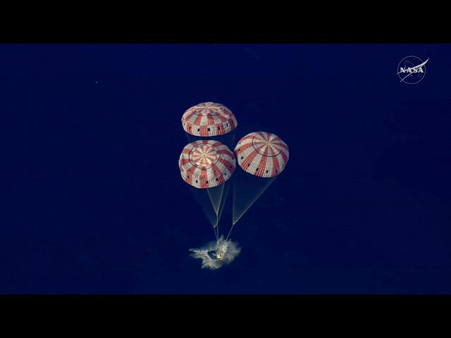 Splashdown just minutes away as Artemis II crew returns to Earth