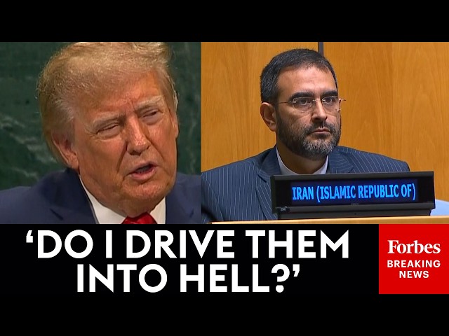 BREAKING NEWS: Trump Delivers Direct Public Threat To Iran As UN Rep Looks On During His UNGA Speech