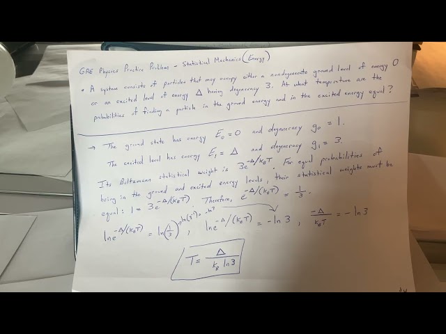 GRE Physics Practice Problem Number Fifty-Seven