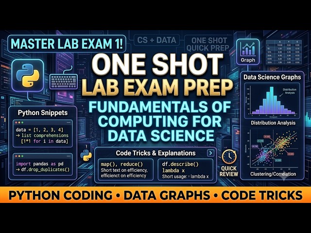 Score TOP MARKS in Data Science Lab Exam 🚀 | Complete One Shot Revision | Everything You Need
