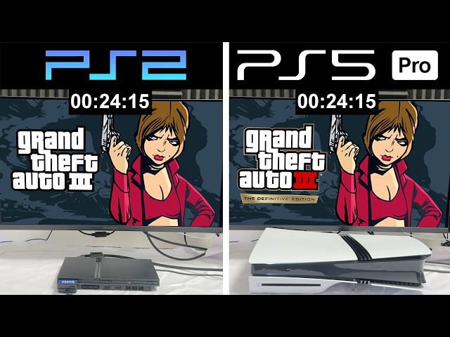 GTA 3 | PS5 Pro vs. PS2 (Loading Times and Graphics)