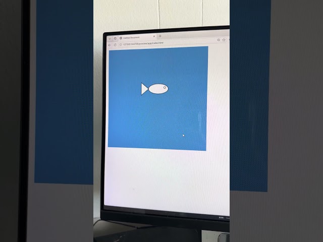 Fish in JavaScript!! LMK if you want a tutorial!!!!