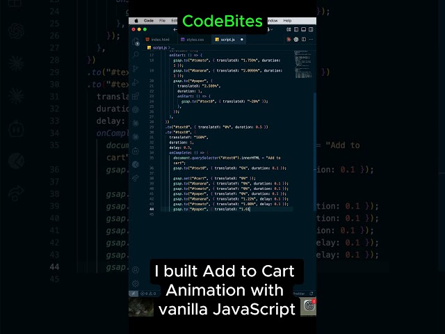 This Add to Cart Button Animation Is Satisfying 🛒🔥 | HTML, CSS & JS