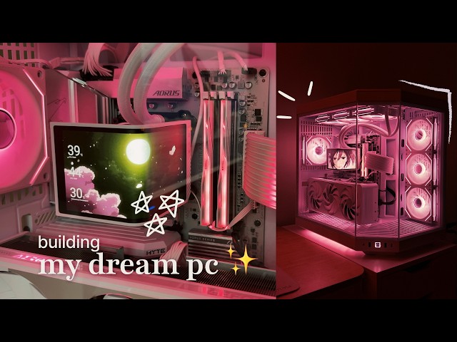 My dream white gaming PC build ✨ (Hyte Y70 + 5070 Ti)