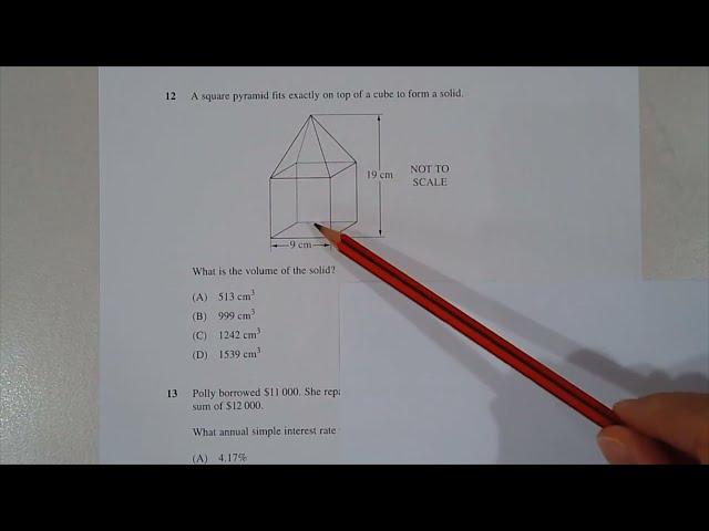 Maths Standard 2 HSC exam topic revision (MS-M1 Applications of Measurement) Q's from 2012 to 2020
