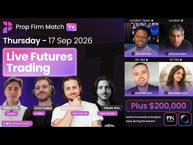 Live Futures Trading | London & New York Session | Prop Firm Match TV | 17/09/2026