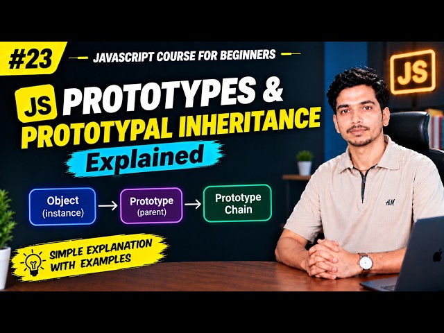 JavaScript Prototypes & Prototypal Inheritance Explained | Prototype in JavaScript | Lecture 23 #js