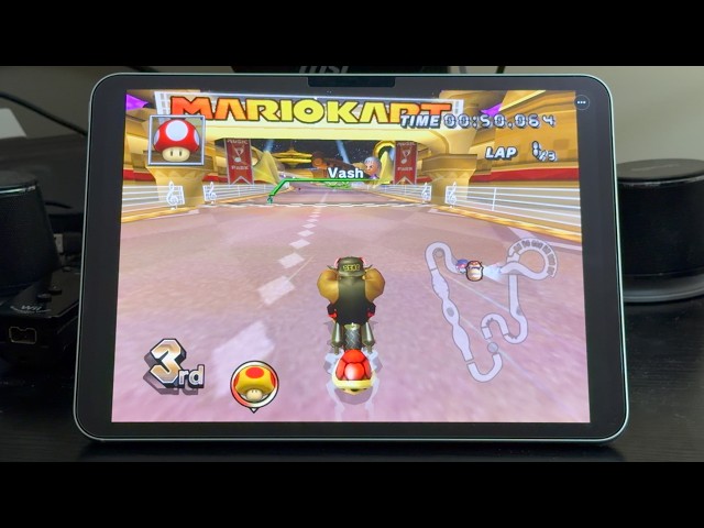 Mario Kart Wii Running on an iPad