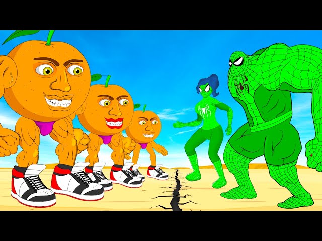 Rescue SPIDERMAN Family & UDINDINDINDUN Family: All Brainrot Anime Animals But They All Normal