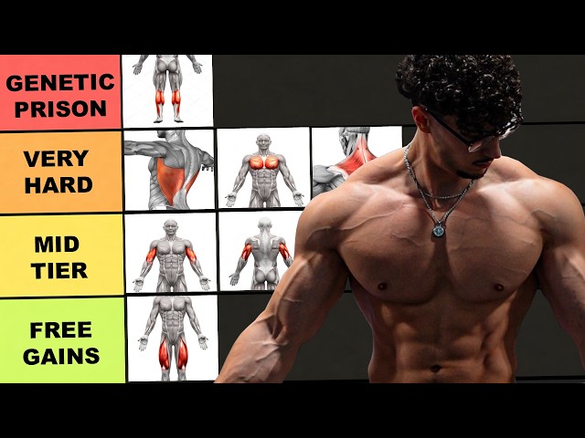 Ranking Every Muscle From Easiest to HARDEST to Grow 