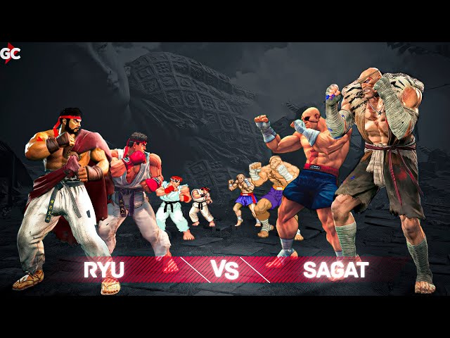 Evolution of RYU vs SAGAT Fight (1987 - 2025) | 2K 60FPS