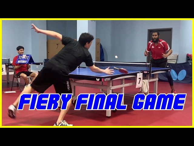 Epic Showdown: The Fiery Table Tennis Game
