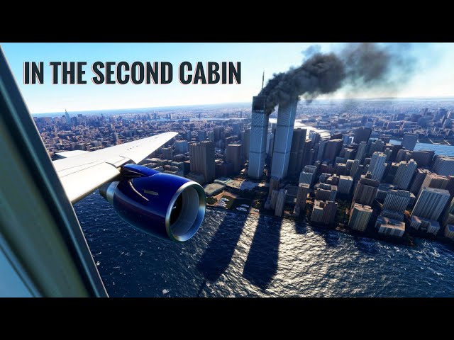 9-11 Left Cabin Window Crucial Moments Reconstruction | The Second Flight | Microsoft Simulator | 4K