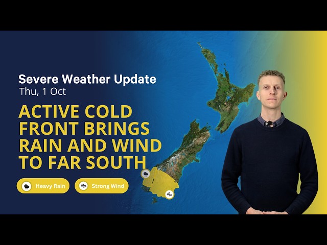 Cold front moving north brings brief severe weather - Thursday 1 October 2026