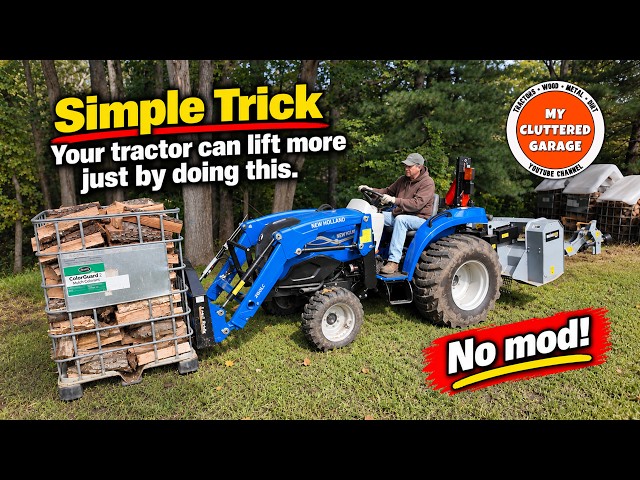 Lift more just by doing this! Increase your front end loader lift capacity without any modifications