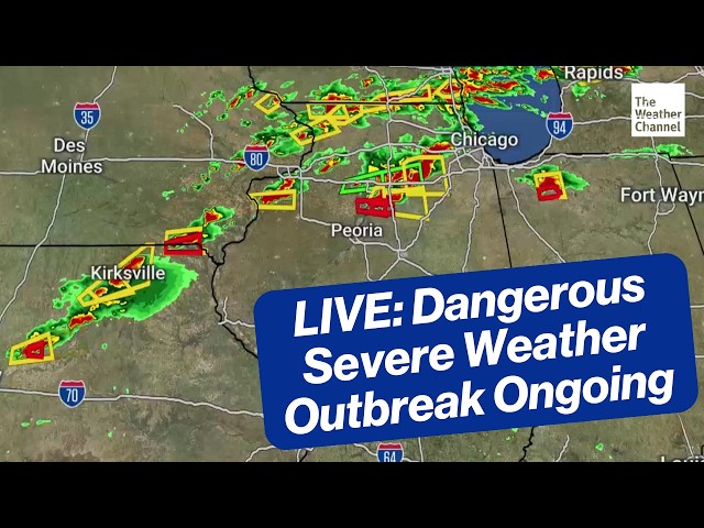 🔴 LIVE: Dangerous Severe Weather Outbreak Ongoing - The Weather Channel