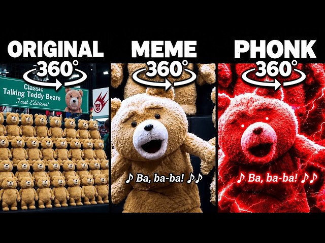 360° VR Sweet Caroline Ted Original vs Meme vs Phonk