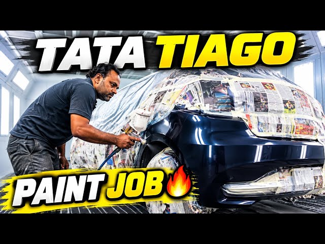 Tata Tiago paint Job like subscribe My paint work 👍🤲🤲🤲