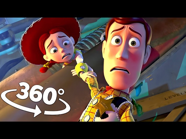 Toy Story 360°- Jessie Trapped on a Plane! Woody & Buzz Rescue Her! | VR 4K