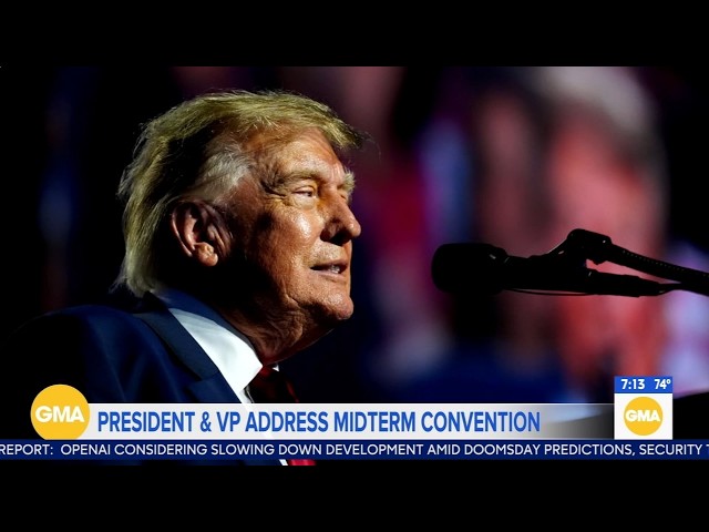 Trump and Vance team up at GOP convention as party faces midterm risks