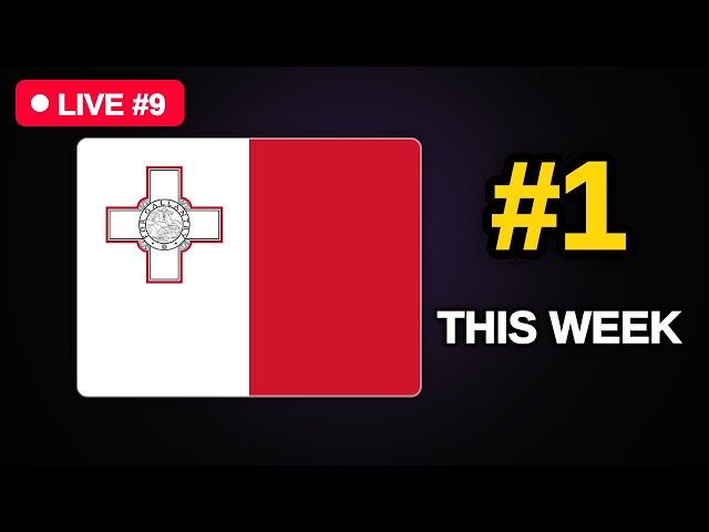 🔴 LIVE #9 · Malta Leads This Week. Help Your Country!