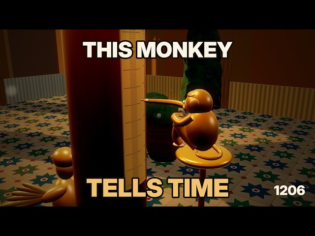 The Monkey Candle-Clock: Al-Jazari's 1206 Clock That Points to the Minute (3D)