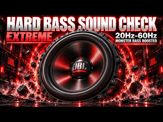 HARD BASS SOUND CHECK: 20-60Hz Extreme Bass & Subwoofer Stress Test Calibration 🔊