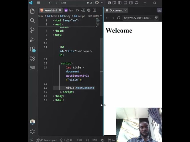 Explanning JavaScript DOM ~ getElementById and querrySelector