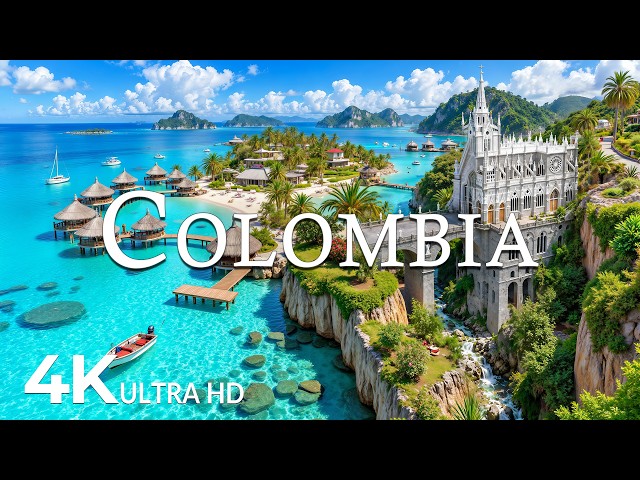FLYING OVER COLOMBIA (4K UHD) – Soothing Music Along With Beautiful Nature Video - 4K Video UHD #6