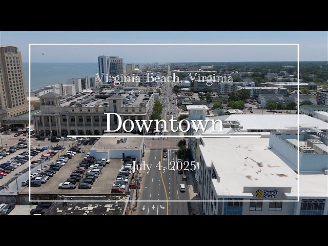 [7/4/2025]: Oceanfront Virginia Beach drone footage (day) (4K 60 fps)