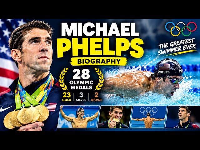  Michael phelps Biography  39worldrecords olympic 28  medals#motivation #swimming #world #olympics 