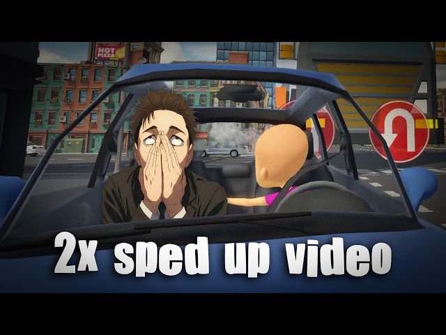 Teaching my little sister how to drive but the video is 2x sped up
