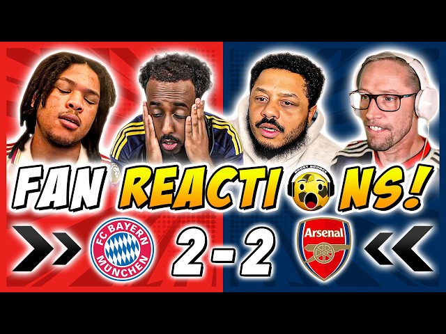 Arsenal Fans Reactions to Bayern Munich 2-2 Arsenal | Champions League Fan Reactions