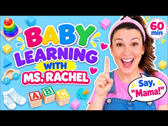 Baby Learning With Ms Rachel - First Words, Songs and Nursery Rhymes for Babies - Toddler Videos