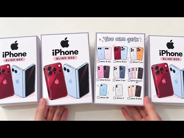 [💸paper diy💸] IPHONE BLIND BOX unboxing! | asmr
