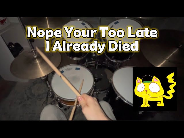 WIFISKELETON | NOPE YOUR TOO LATE I ALREADY DIED - DRUM COVER 