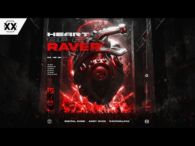 Digital Punk, ANDY SVGE & RAVEWALKER - Heart Of A Raver | Official Hardstyle Visualizer