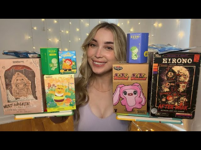 ASMR Blind Box Unboxings! Hirono, Smiski, Coraline (crinkling, tapping)