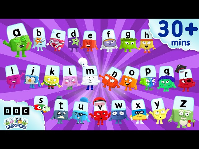 Letter Names and Their Sounds | Learn to Read and Spell for Kids Compilation | Alphablocks