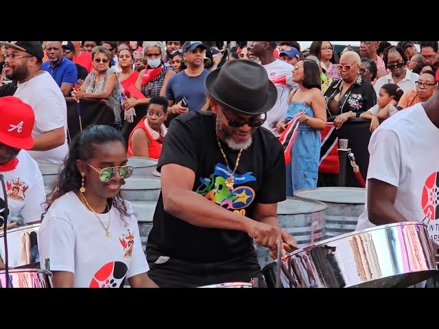 STEELPAN 3rd ANNIVERSARY CELEBRATION IN TIMES SQUARE NEW YORK CITY - Video by Nala Singham